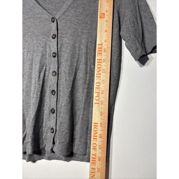 Marine Layer Womens Lexi Ribbed Button Up Top Sz S Tensel/ Modal - Picture 6 of 10